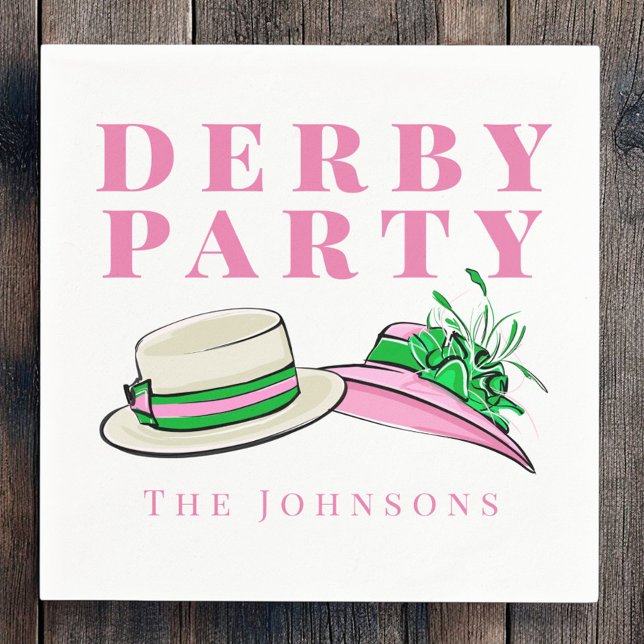 Derby Party Extravagant Hat Fashion Preppy Serviette (Von Creator hochgeladen)