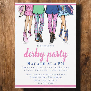 Derby Party Fashion Preppy Racing Einladung