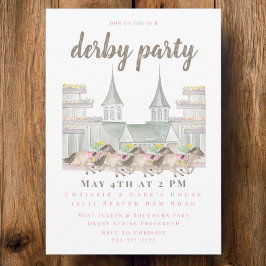 Derby Party mit Jockeys und Iconic Twin Spires Einladung