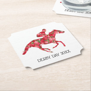 Derby Party Racehorse und Rose Untersetzer