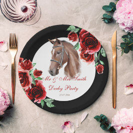 Derby Party Reitpferd Party personalisiert Pappteller