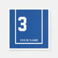 Derby Race Blue 3 Personalisiert Paper Napkin