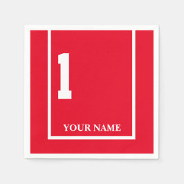 Derby Race Red 1 Personalisiert Paper Napkin Serviette