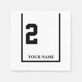 Derby Race White 2 Personalisiert Paper Napkin Serviette