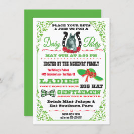 Derby Racing Party Einladung
