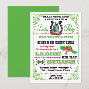 Derby Racing Party Einladung