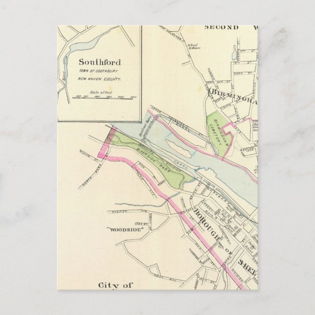 Derby, Shelton Postkarte (Vorderseite)