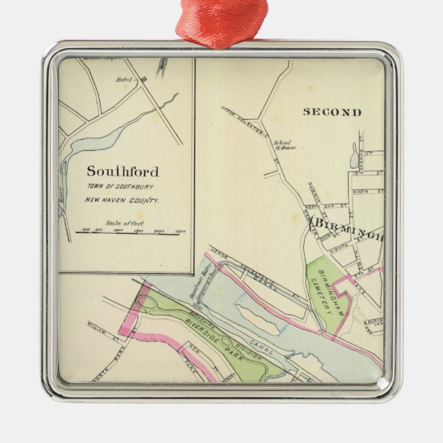 Derby, Shelton Silbernes Ornament (Vorne)