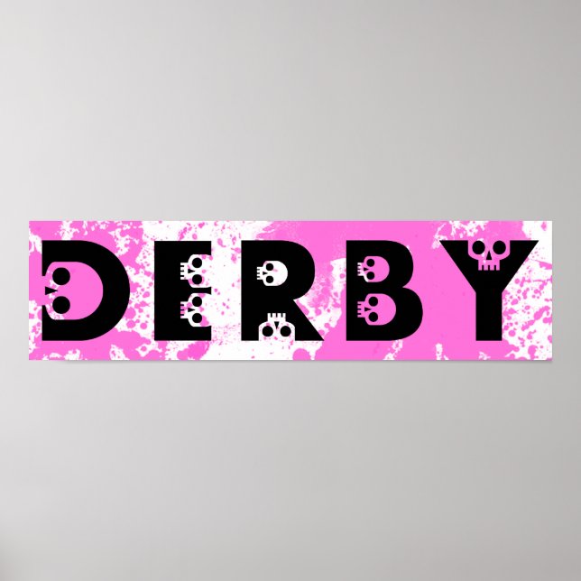 Derby: Skullphabet Poster (Vorne)