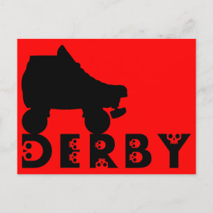 derby : skullphabet postkarte