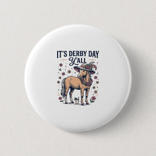 Derby-Tag Y’all Pferd Blumenhut Button