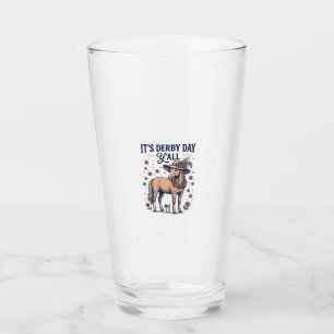 Derby-Tag Y'all Pferd Blumenhut Glas