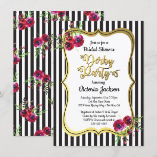 Derby Themed Bridal Dusche Einladungen