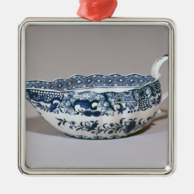 Derbysauceboat, c.1765 silbernes ornament (Vorne)