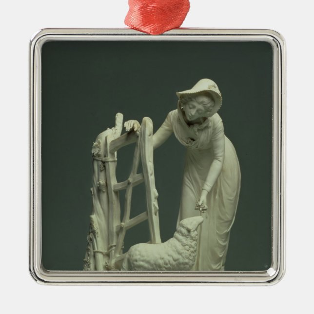 Derbyshepherdess, 1790 silbernes ornament (Vorne)