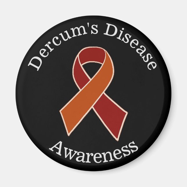 Dercum's Disease Awareness Ribbon Magnet (Vorne)