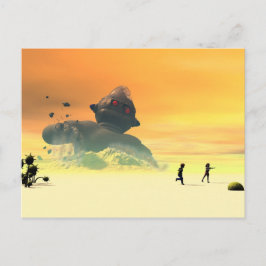 Derelict Robot Revival Postcard Postkarte