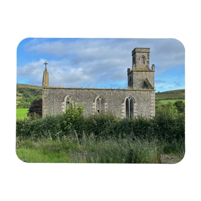 Derelict St Colmac Church Isle of Bute Scotland Magnet (Horizontal)