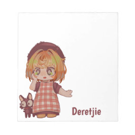 Deretjie Spakenburg chibi Notizblock