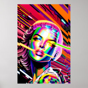 Derezzed Futures - Ken Gage Art Poster