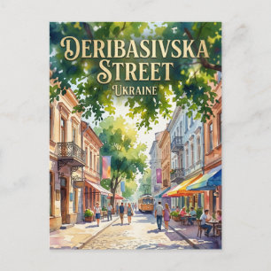 Deribasivska-Straße, Odessa, Ukraine Ukraine Postkarte