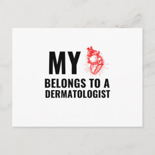 Dermatologe Ärztin Postkarte
