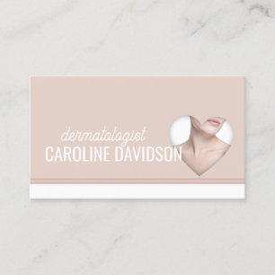Dermatologe - Einfache Herzkarte für den Hautarzt Visitenkarte