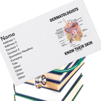 Dermatologen kennen ihre Haut (Anatomie) Visitenkarte