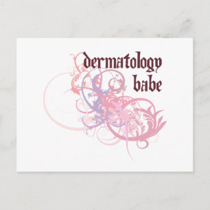 Dermatologie Babe Postkarte