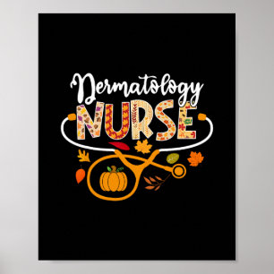 Dermatologie-Krankenschwester Herbst Stethoskop Kü Poster