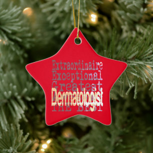 Dermatologin Extraordinaire Keramik Ornament