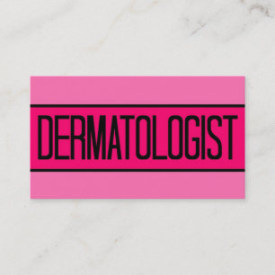 Dermatologin Pink Business Card Visitenkarte