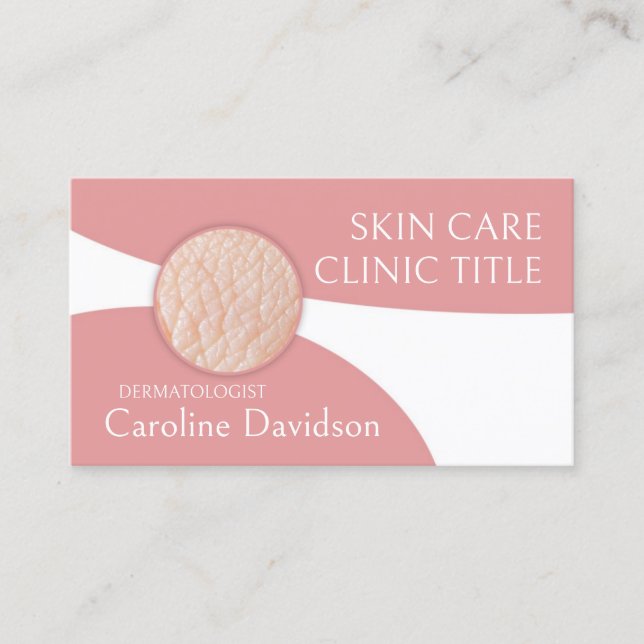 Dermatologin - Skin Doctor Business Card Visitenkarte (Vorderseite)