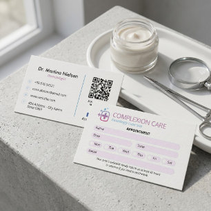 Dermatologische Klinik Unternehmen   Saubere Termi Visitenkarte