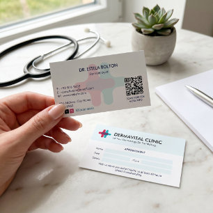 Dermatologische Klinik Unternehmen   Saubere Termi Visitenkarte