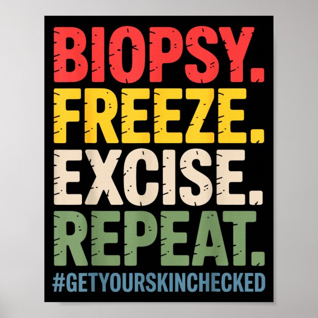 Dermatologist Art For Men Women Dermatology Dermat Poster (Vorne)