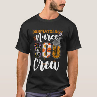 Dermatology Nurse Boo Crew Halloween Matching T-Shirt
