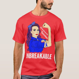 Dermatomyositis Awareness DM Warrior Unzerbrechlic T-Shirt