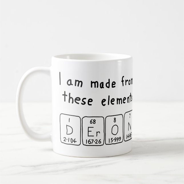 Deron Periodenname Tasse (Links)