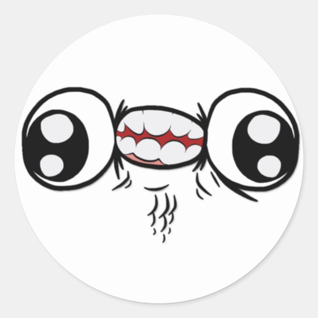 Derp-Aufkleber Runder Aufkleber (Vorderseite)