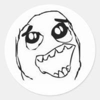Derp meme Sticker