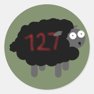 Derp Sheep Runder Aufkleber