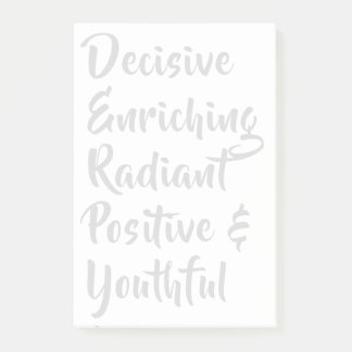 DERPY - Ein Lebensstil. Post-it Klebezettel