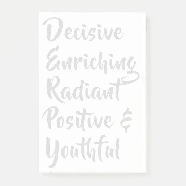 DERPY - Ein Lebensstil. Post-it Klebezettel (Vorderseite)