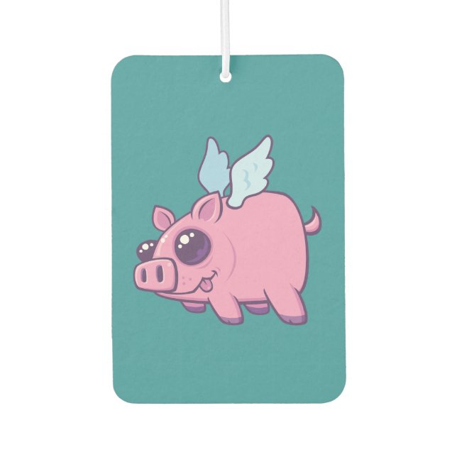 Derpy Kawaii Fliegendes Ferkel Cutie Autolufterfrischer (Vorderseite)
