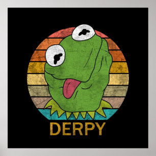 Derpy Kermit Der Frosch Poster