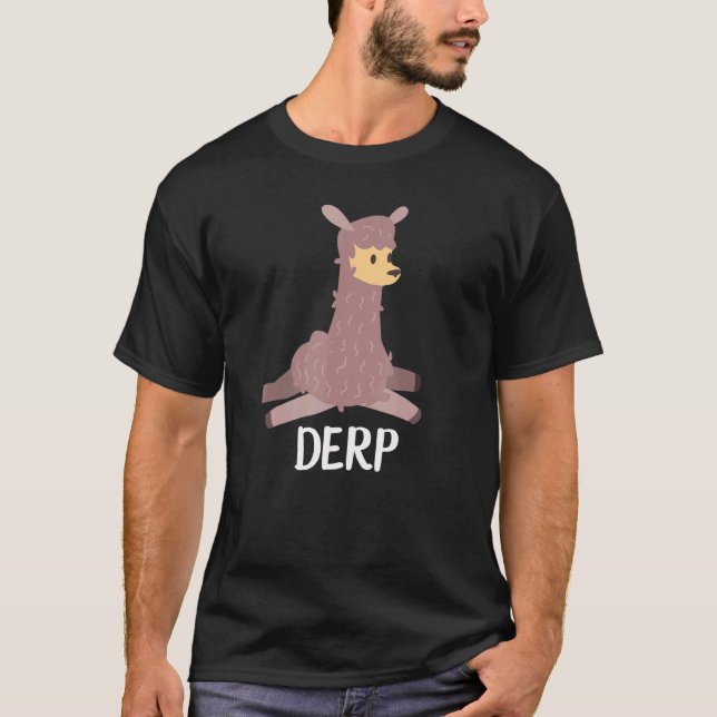 Derpy Llama Derp Llama T-Shirt (Vorderseite)