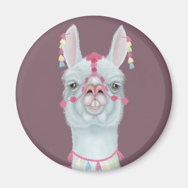 Derpy Llama Magnet (Vorne)