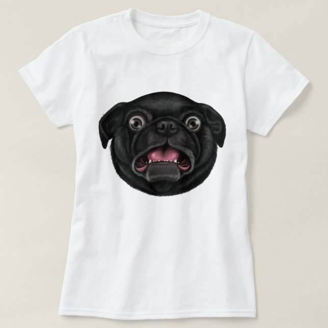 Derpy Mops T-Shirt (Design vorne)