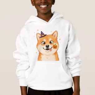 Derpy Shiba Inu Halloween-Kürbis  Hoodie